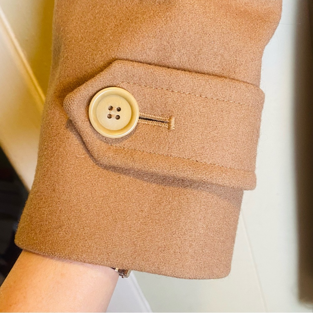 Pendleton 100% Virgin Wool Camel Button Up Over C… - image 4